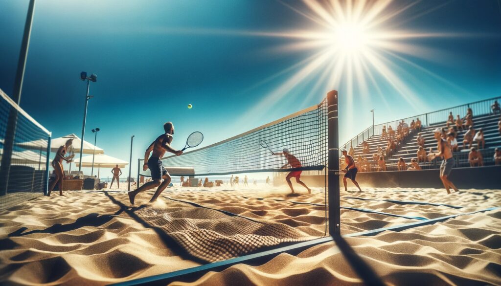 altura da rede de beach tennis em 2024